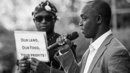 Moussa Ali, un agriculteur, porte la parole des opposants à Siat.